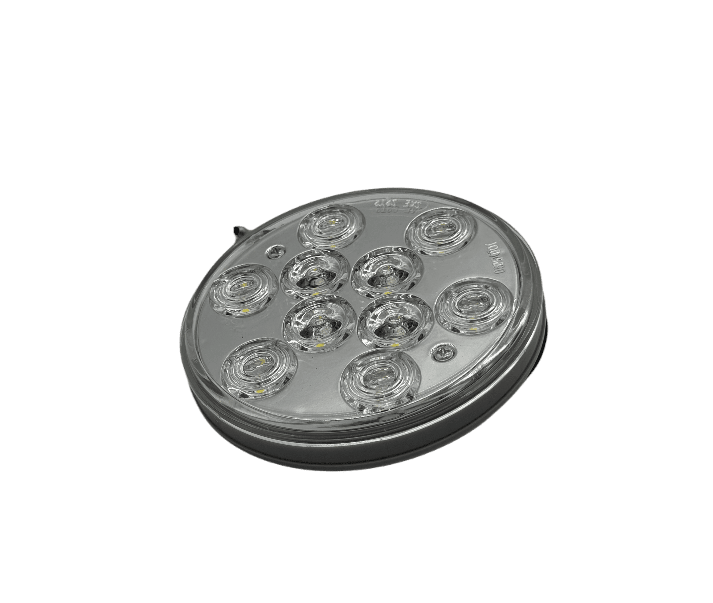 4`` Round Dual Color Red/White with Amber Strobe LED Light 12/24V