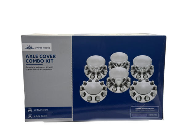Chrome Dome Axle Cover Combo Kit With 33mm